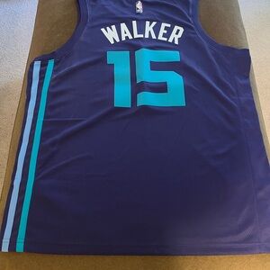 Kemba Walker Charlotte Hornets #15 Purple Teal Basketball Jersey